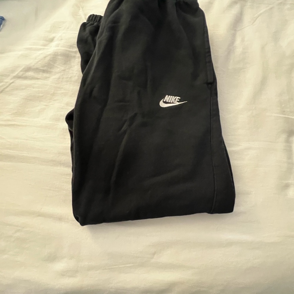 Nike Black Joggers with White Logo
